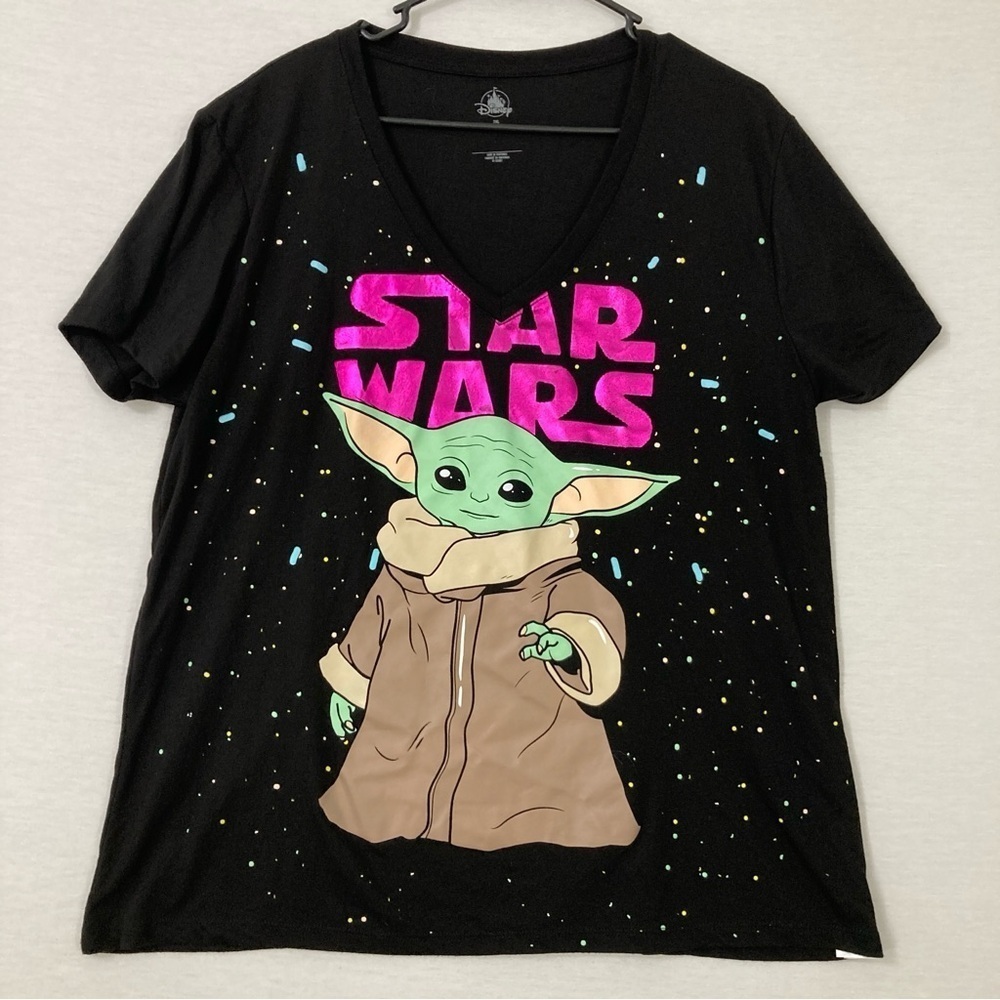 Disney Park Start Wars Baby Yoda Comfy Stretch Short Sleeve‎ Tee 2XL
